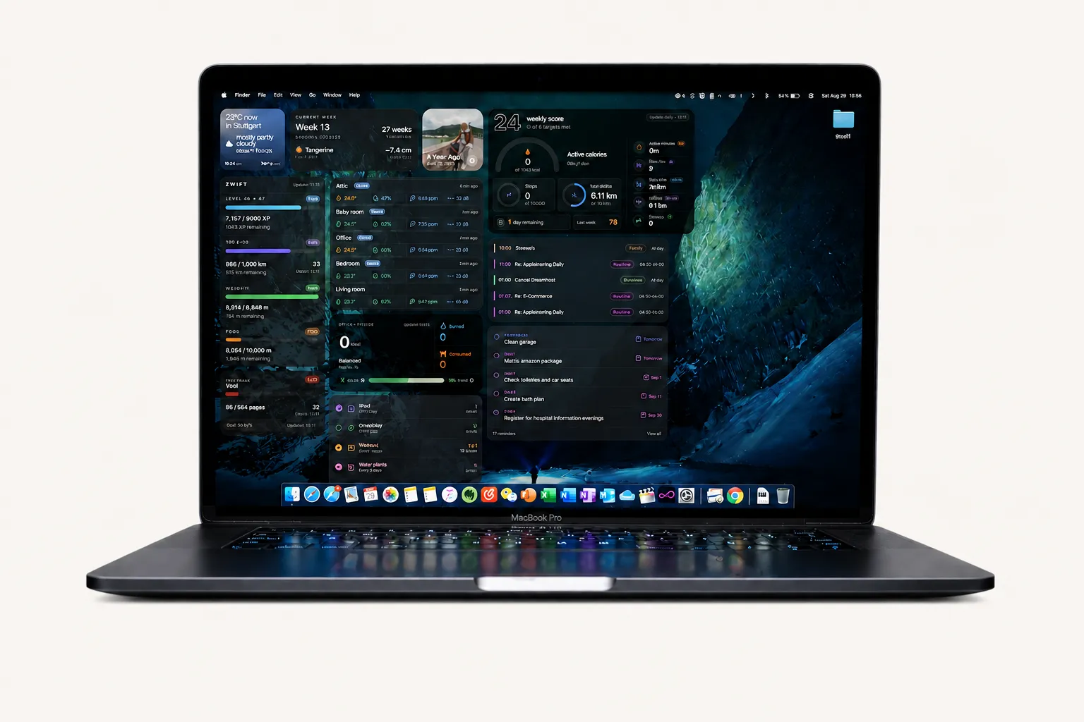 A Hypeberries desktop shown on a MacBook Pro